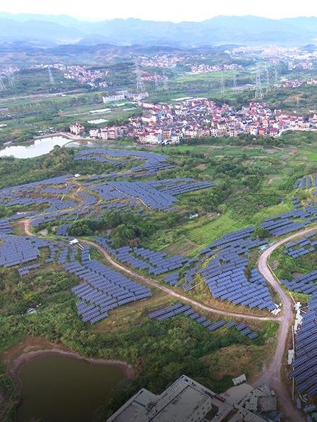 The 20 MW Agriculture-solar Hybrid PV Power Generation Project in Meijiang Town, Lanxi